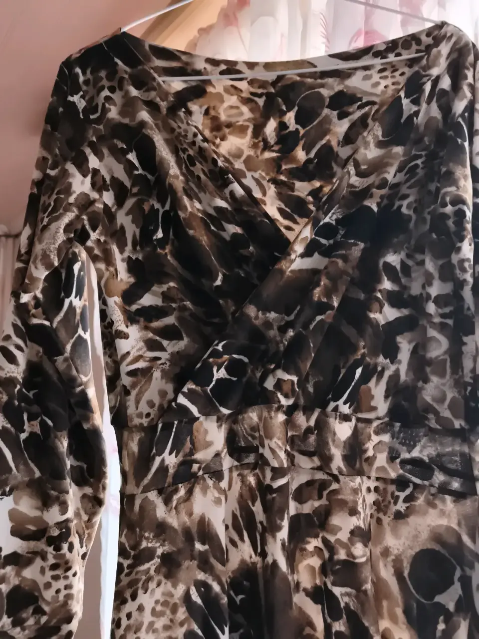 Vestido largo estampado animal print - miniatura 2