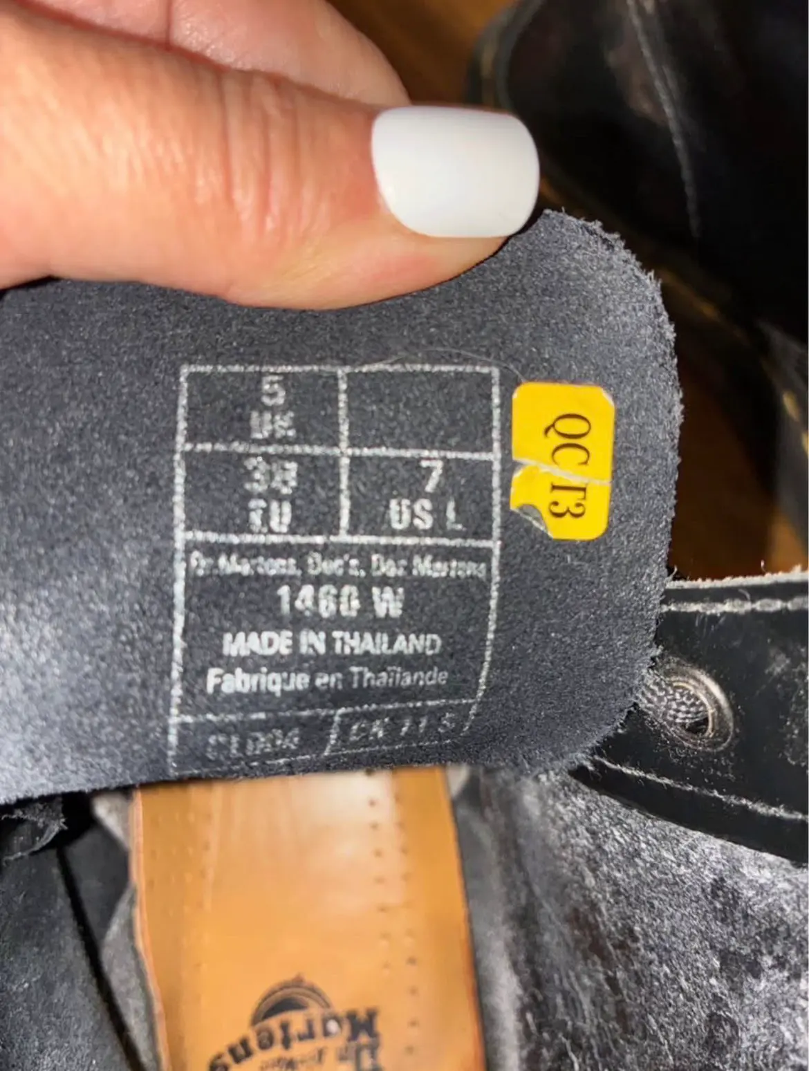 Botas negras de cuero Dr Martens - miniatura 2
