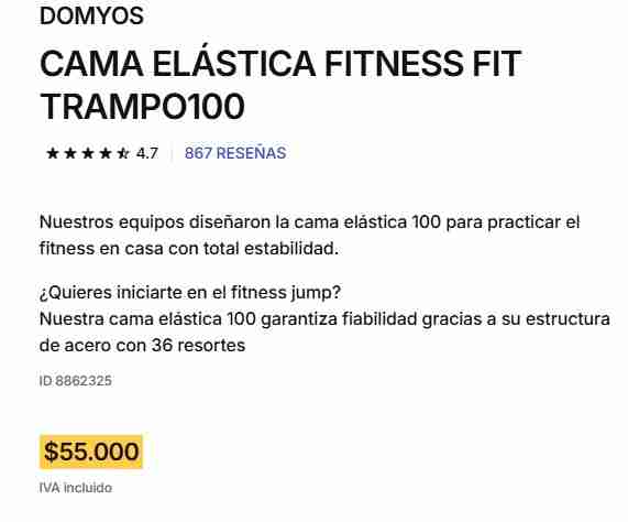 Trampolín de ejercicio negro - miniatura 5
