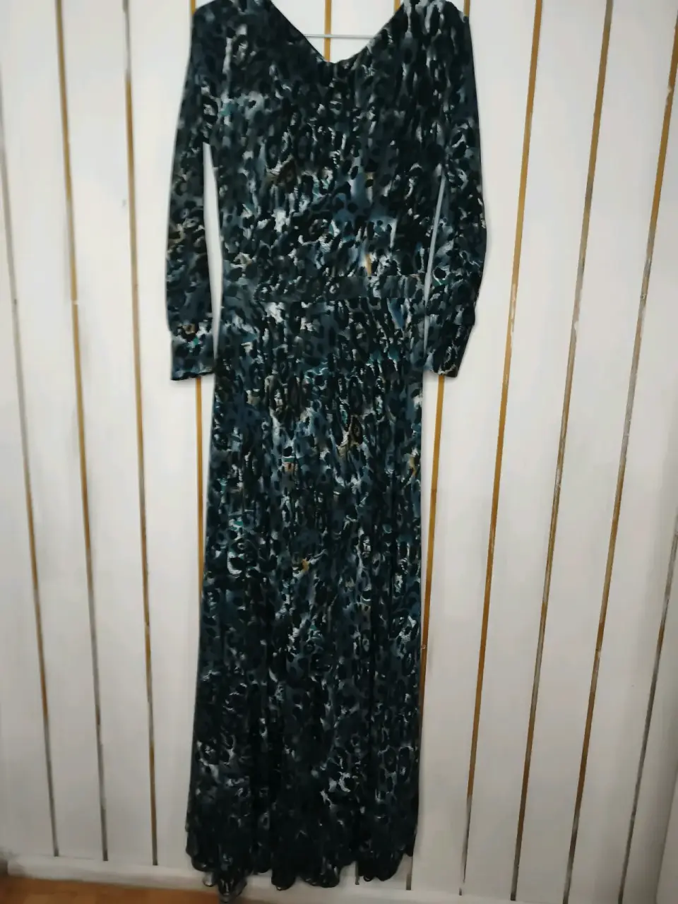 Vestido largo estampado animal print - miniatura 2