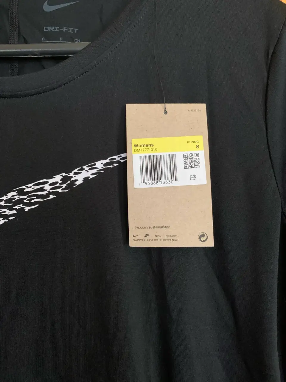 Polera deportiva negra Nike - miniatura 5