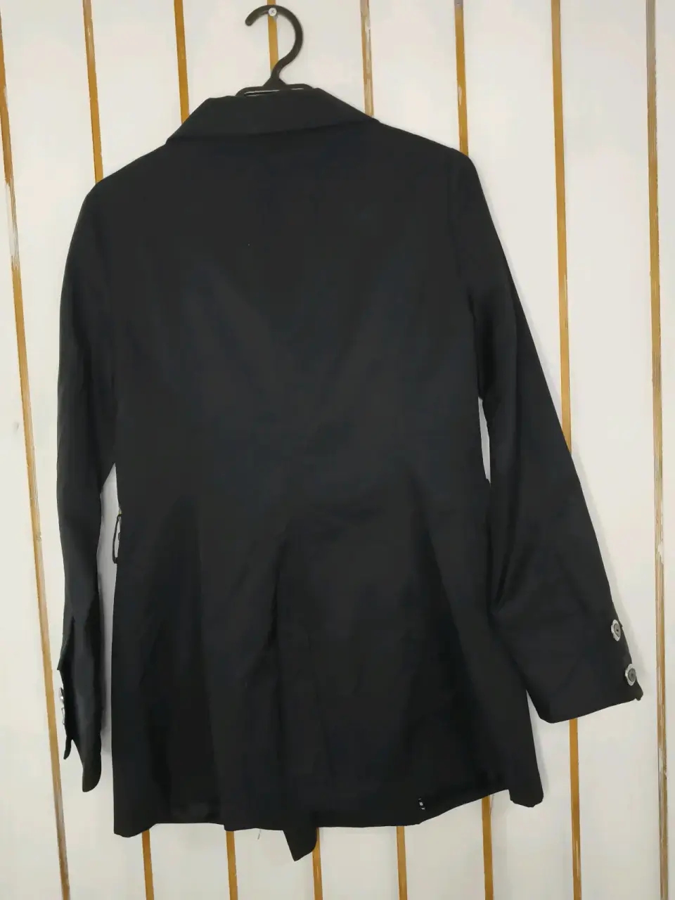 Trench negro con botones dobles - miniatura 2