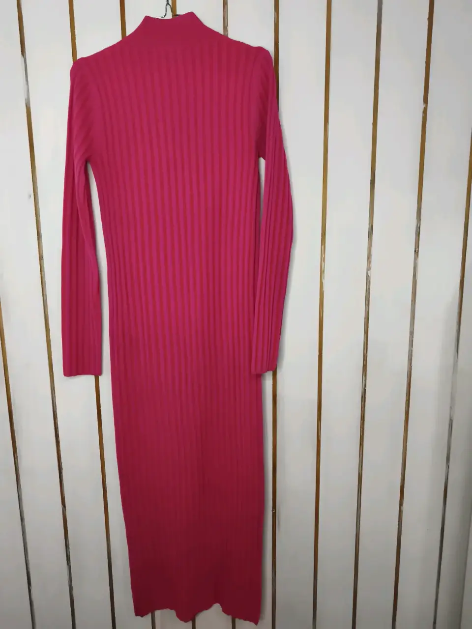 Vestido fucsia de punto - miniatura 2