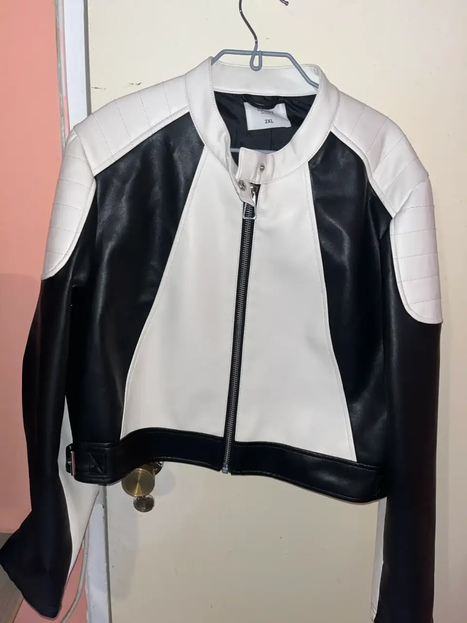 Chaqueta de eco cuero mujer - miniatura 2