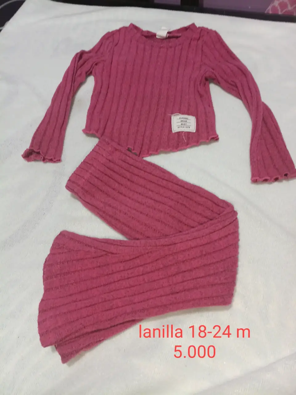 Conjunto infantil fucsia Shein - miniatura 2