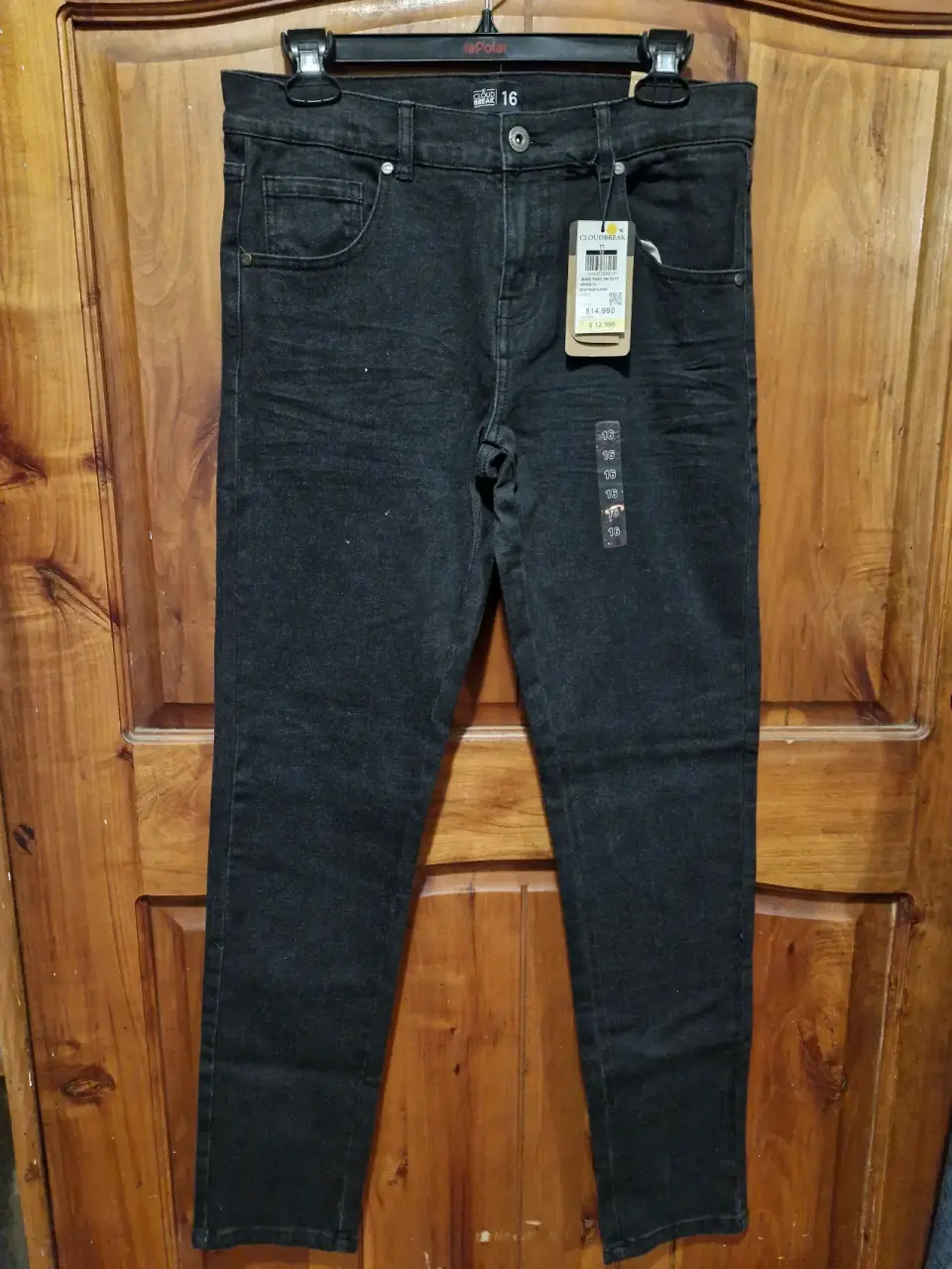 Jeans negros nuevos etiqueta - miniatura 2