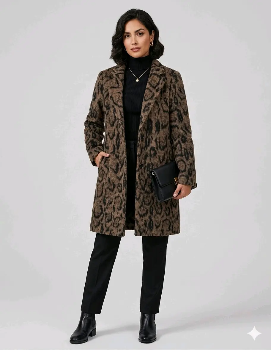Abrigo estampado leopardo - miniatura 2