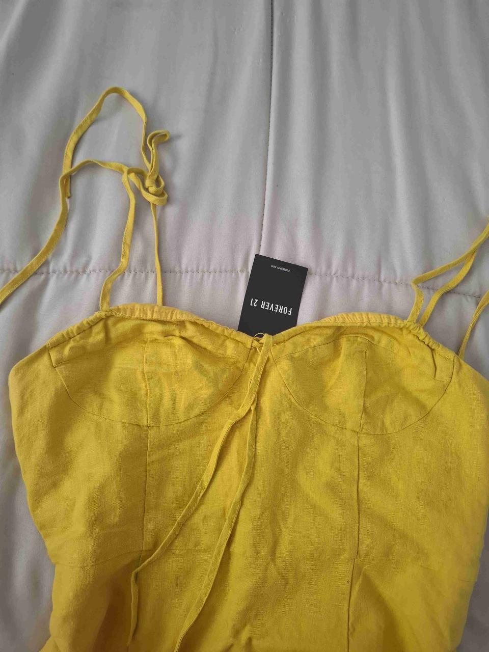 Vestido Amarillo Forever 21 - miniatura 2