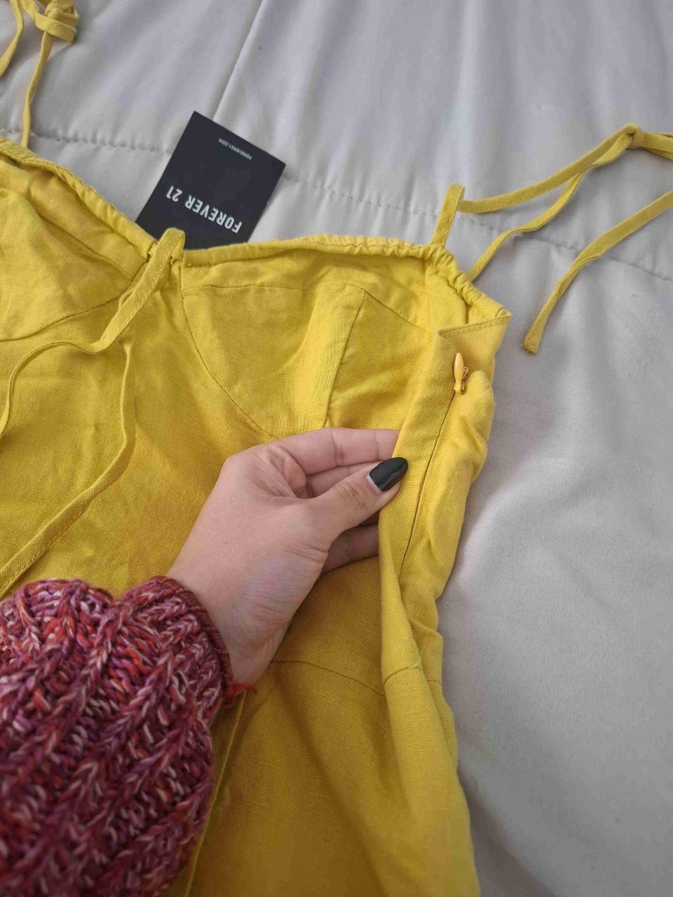 Vestido Amarillo Forever 21 - miniatura 3