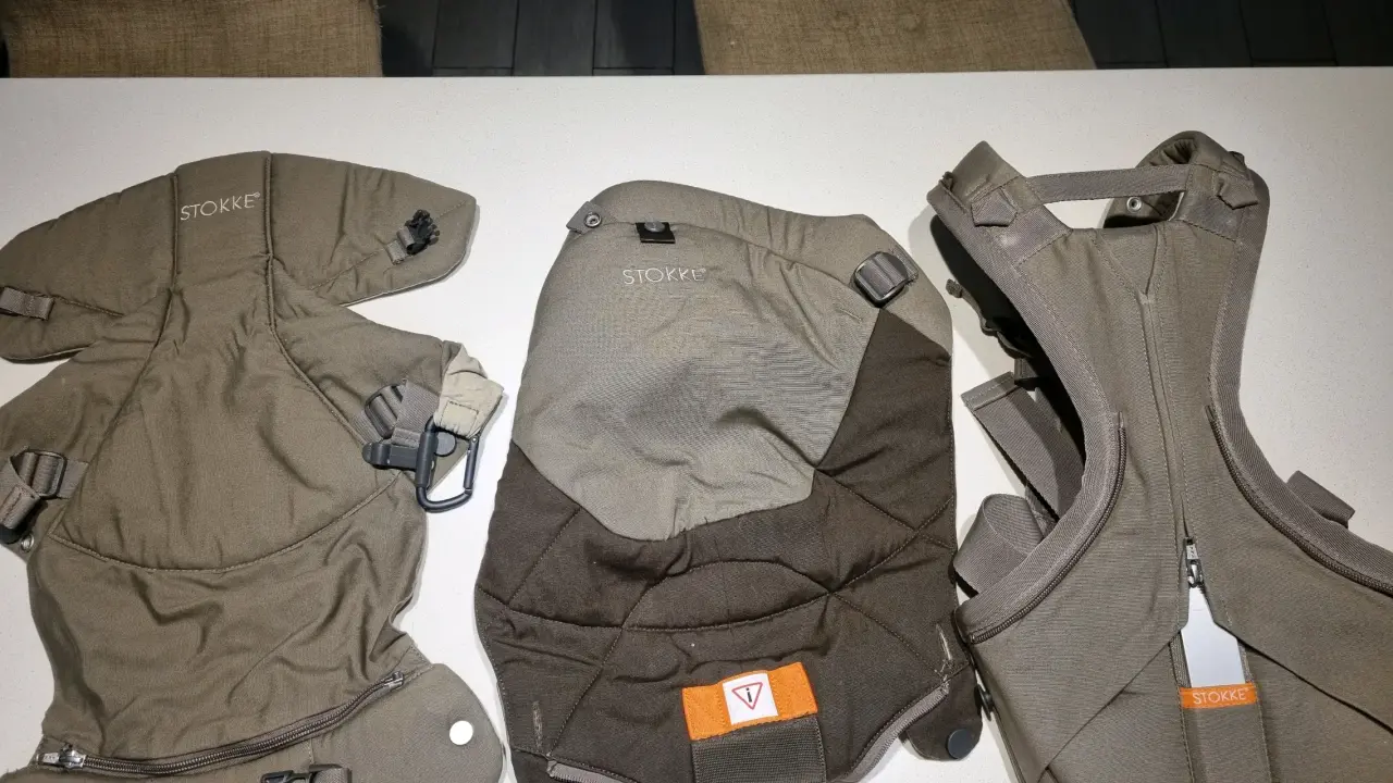 Mochila portabebés Stokke my carrier café