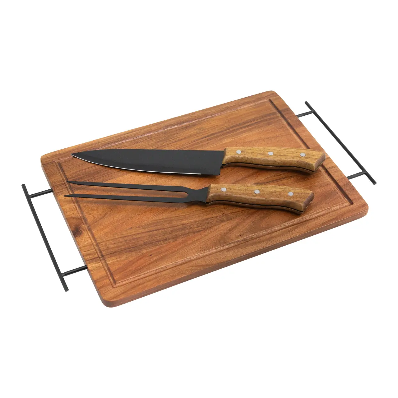 Tabla y cuchillos para asado - miniatura 1