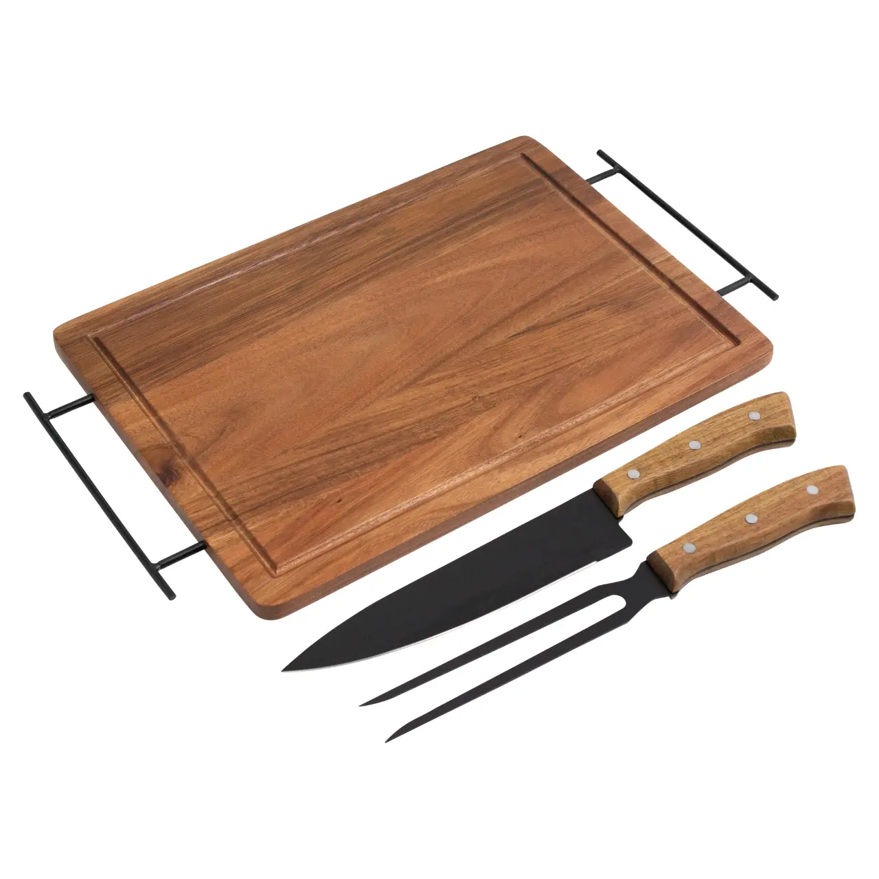 Tabla y cuchillos para asado - miniatura 2