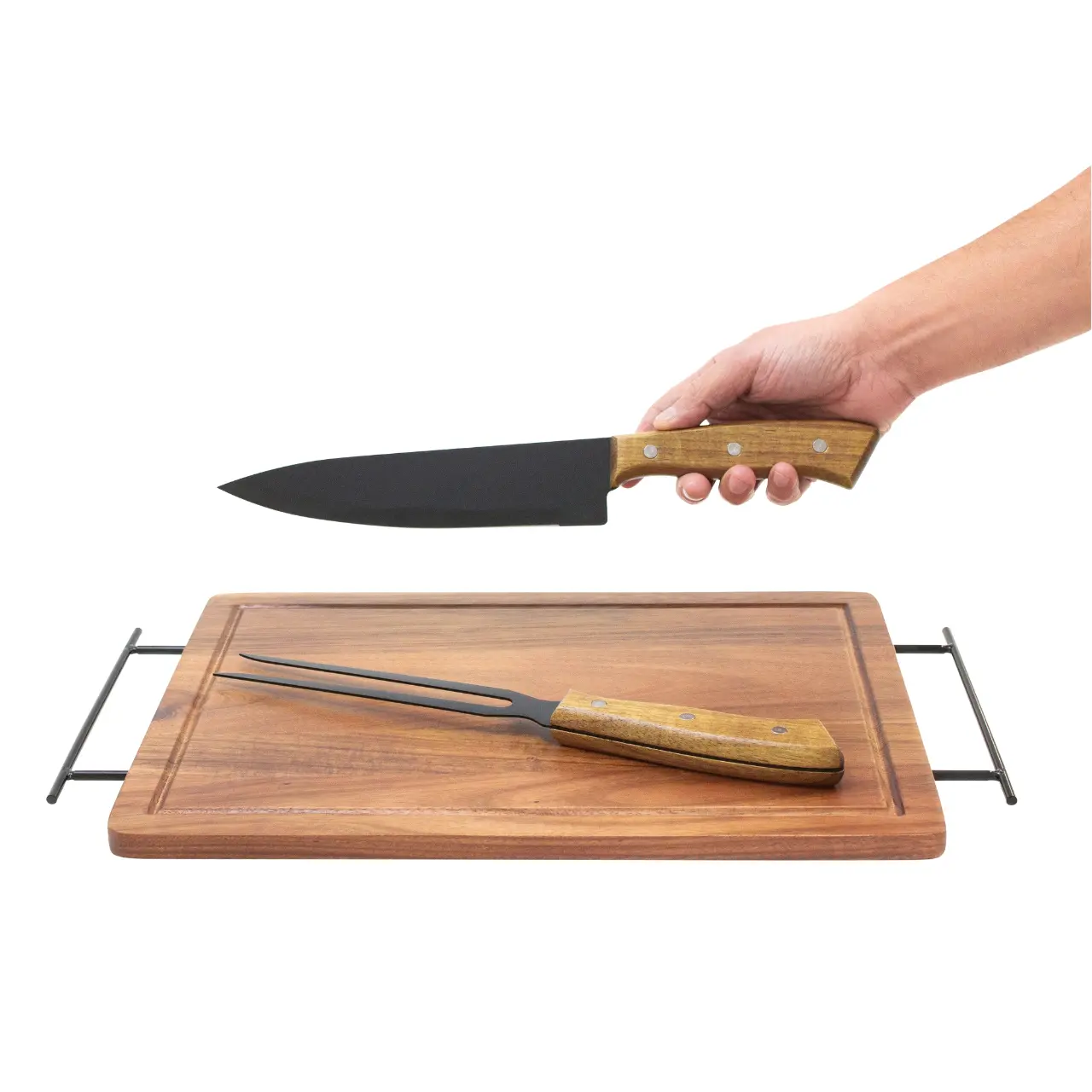 Tabla y cuchillos para asado - miniatura 3
