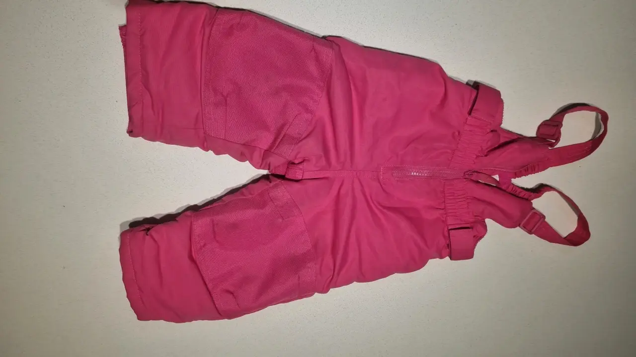 Overol de nieve rosado para bebé T12M