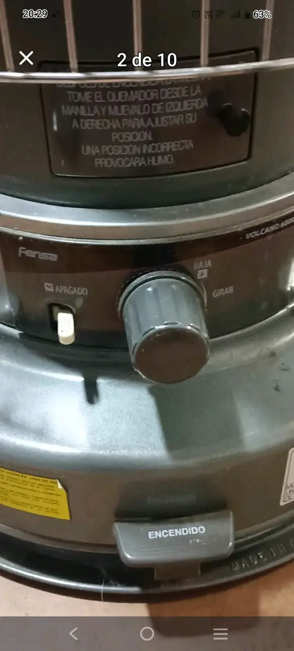 Estufa Fensa 6800 volcano - miniatura 5