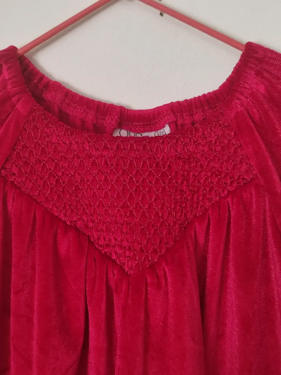 Vestido terciopelo rojo talla 6 - miniatura 2