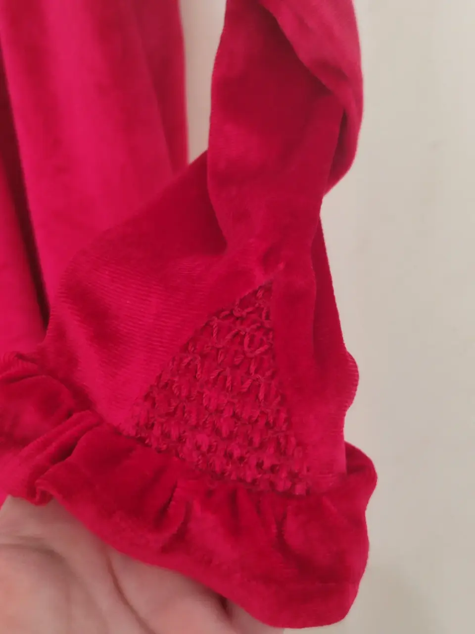 Vestido terciopelo rojo talla 6 - miniatura 3