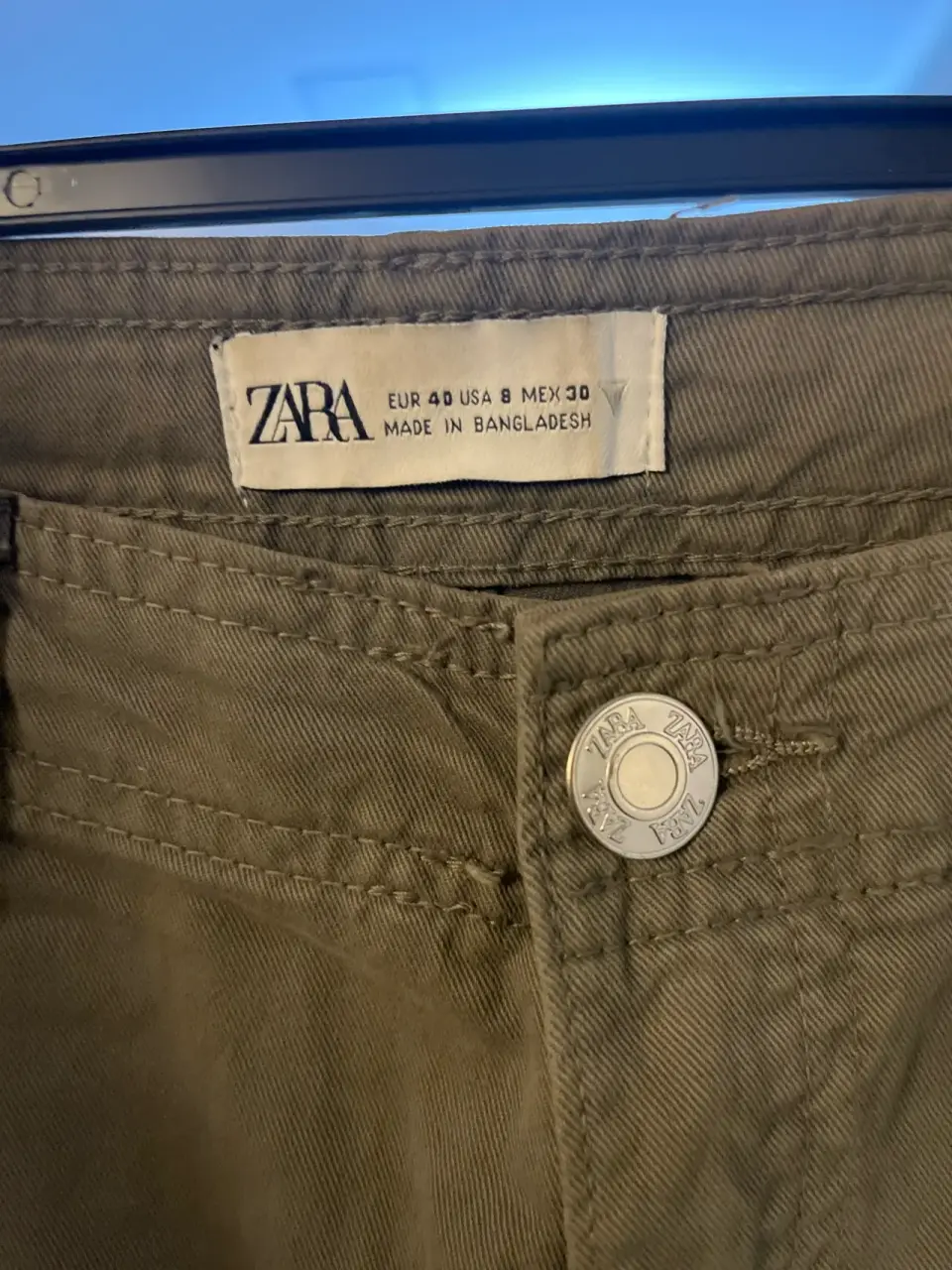 Pantalones cargo verde Zara - miniatura 3