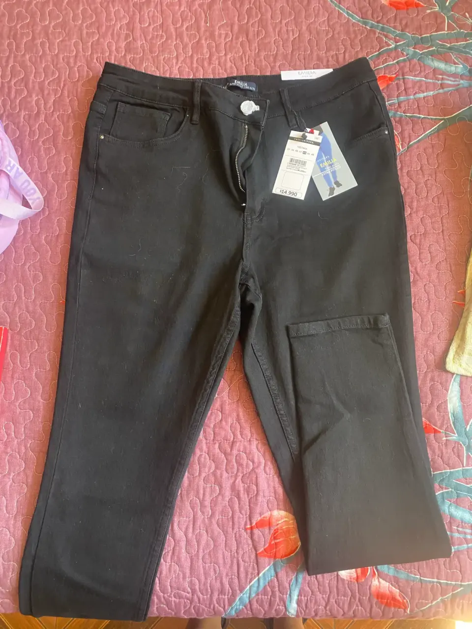 Jeans negros nuevos con etiqueta - miniatura 1