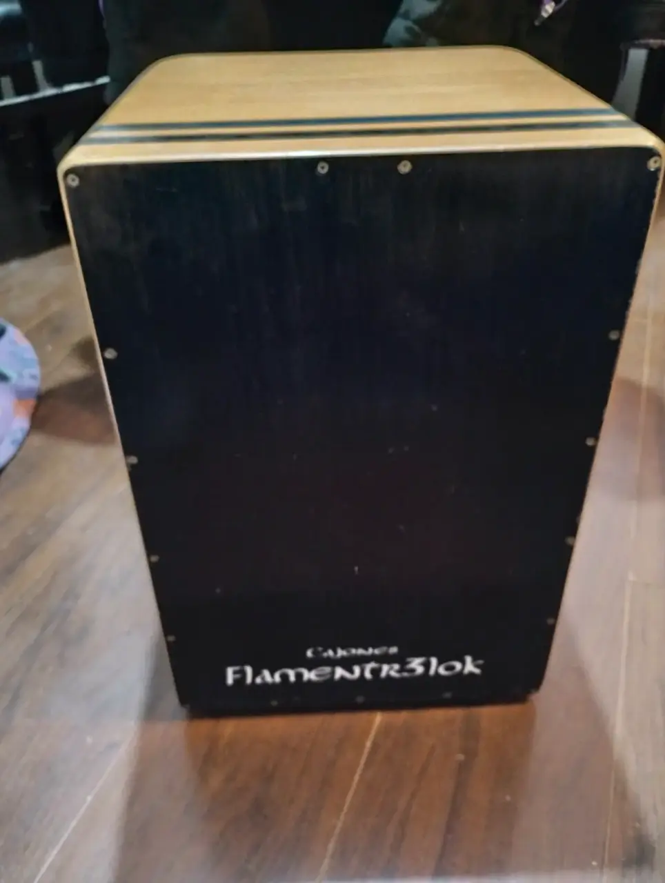 Cajón peruano y flamenco flamentr3lok negro y azul - miniatura 3