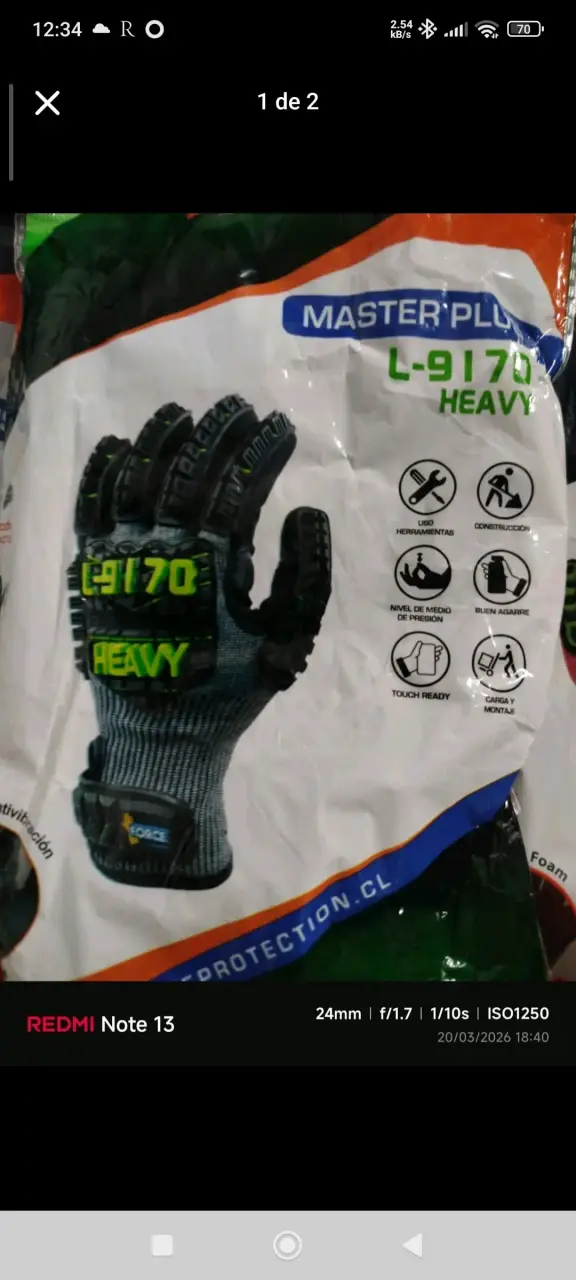 Guantes de protección Masterplus L-9170 - miniatura 1