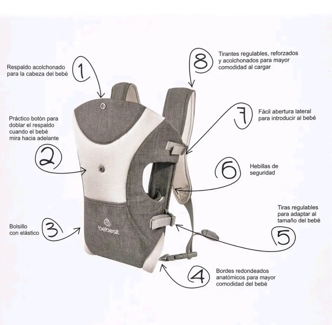 Portabebés ergonómico Bebesit - miniatura 3