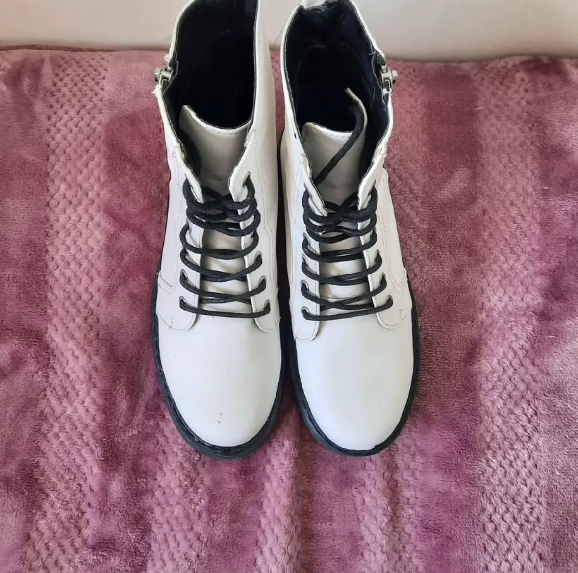Botines blancos talla 37 - miniatura 2