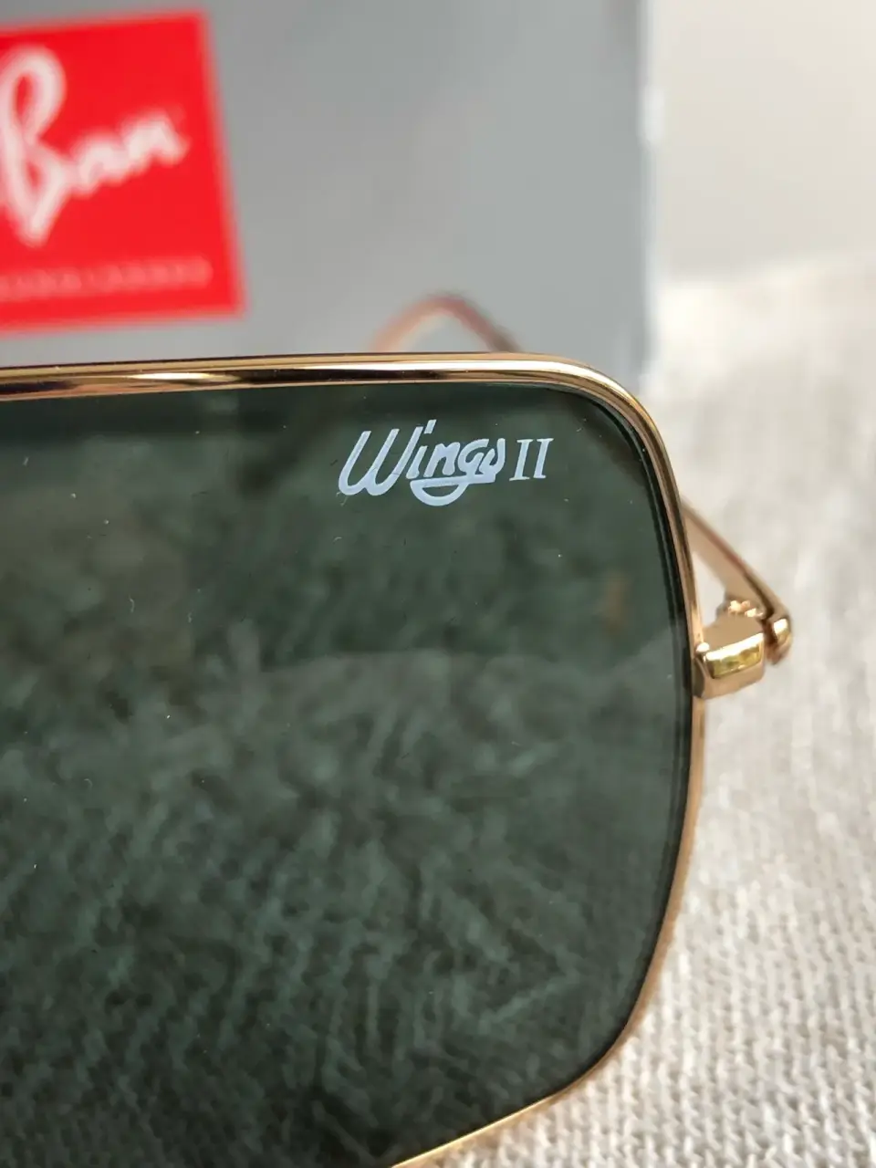 Gafas de sol Ray-Ban doradas - miniatura 2