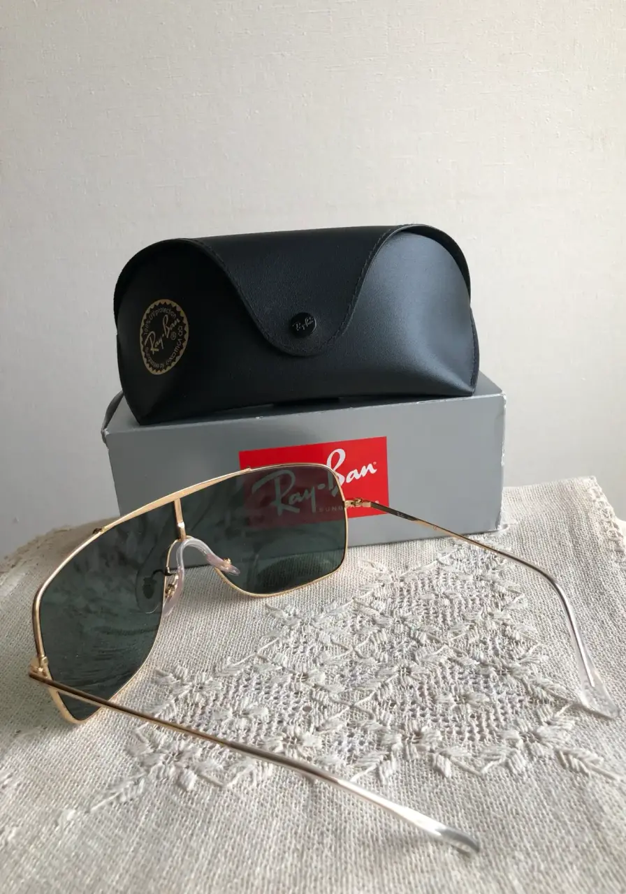 Gafas de sol Ray-Ban doradas - miniatura 4