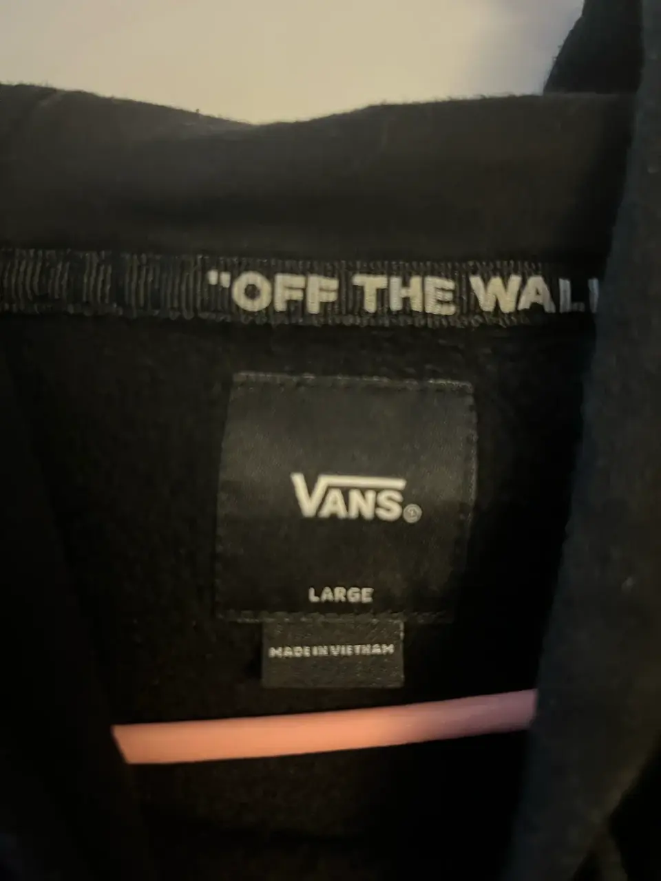 Polerón negro Vans unisex - miniatura 3