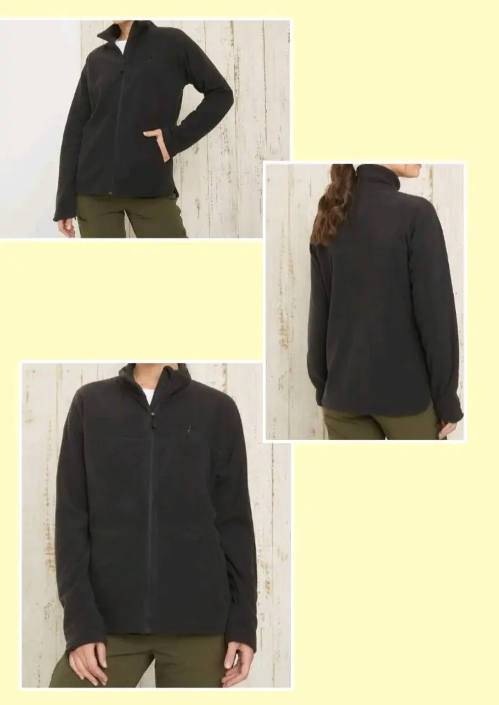 Chaqueta polar negra mujer talla L Mountain gear