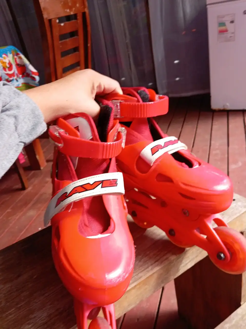 Patines ajustables rojo marca Rave - miniatura 2