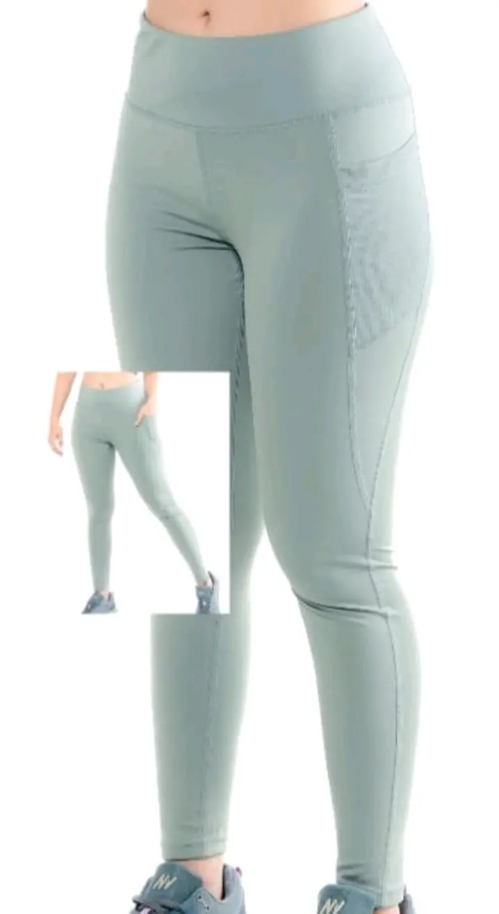 Calza deportiva color verde talla M nueva