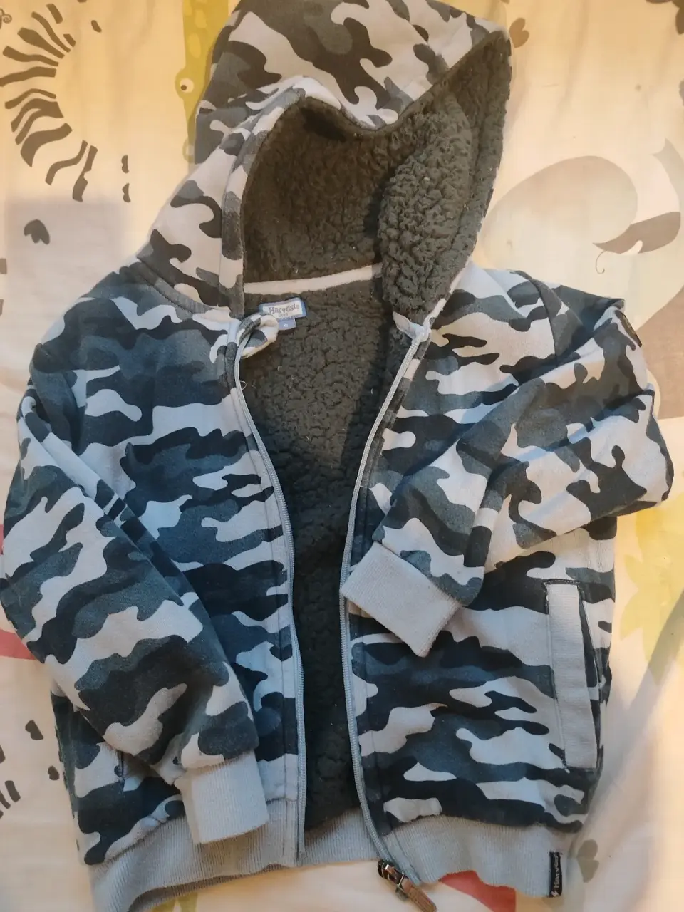 Chaqueta camuflaje niño con forro y capucha - miniatura 1