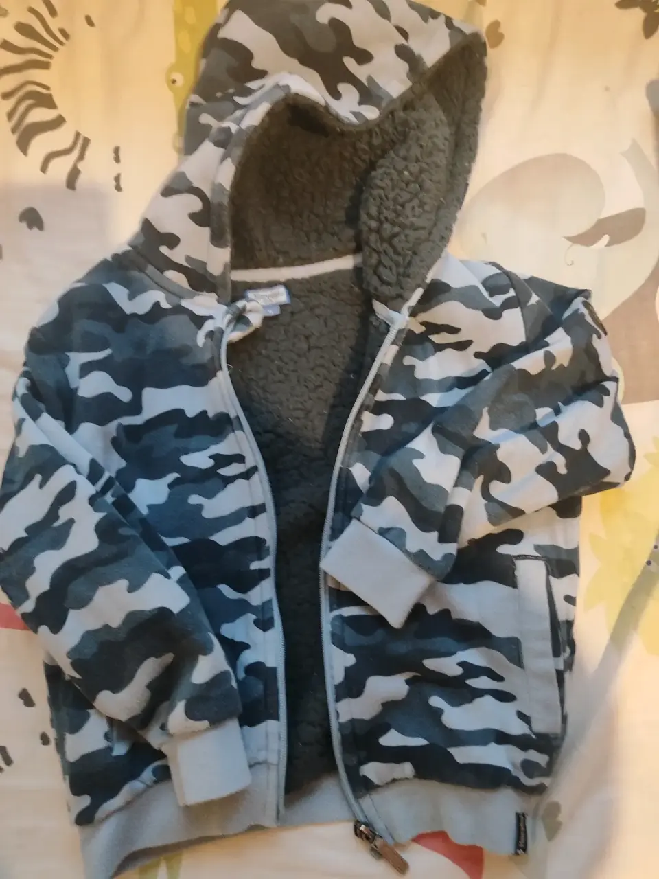 Chaqueta camuflaje niño con forro y capucha - miniatura 2