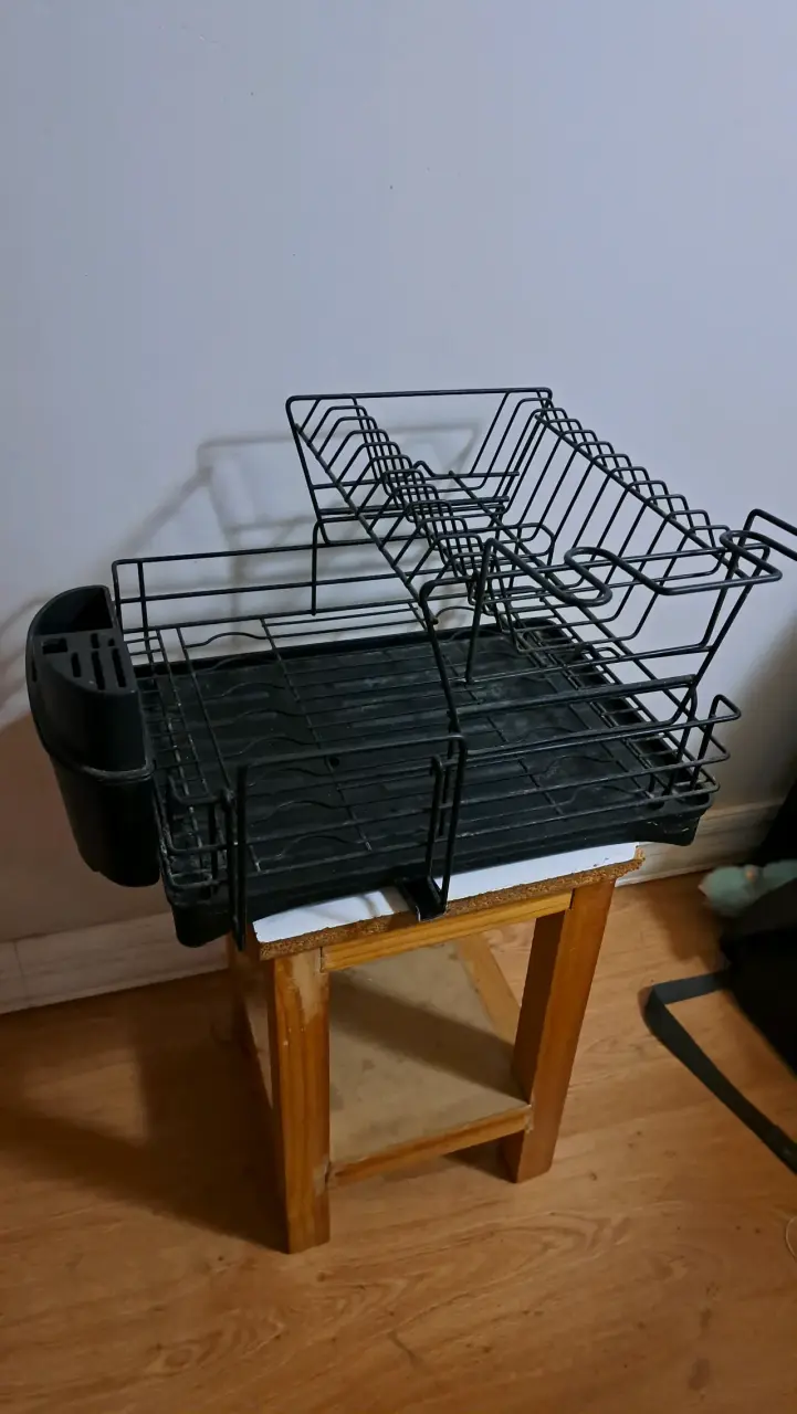 Escurridor de platos metálico negro - miniatura 1