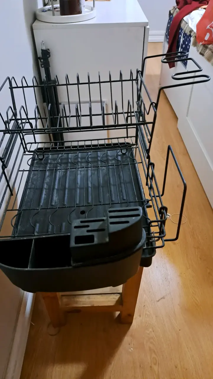 Escurridor de platos metálico negro - miniatura 2