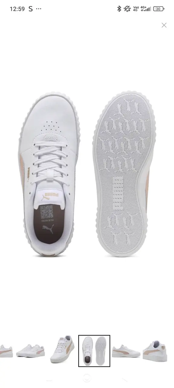 Zapatillas Puma blancas y rosadas - miniatura 4