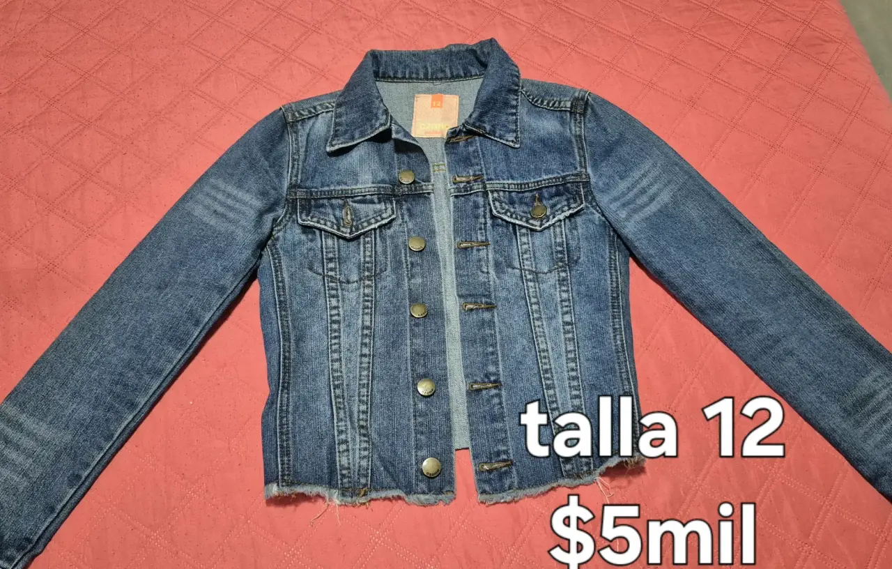 Chaqueta de mezclilla niña - miniatura 1