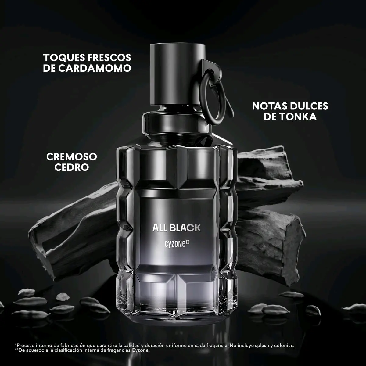 Perfume de hombre All Black, 90 ml - miniatura 1