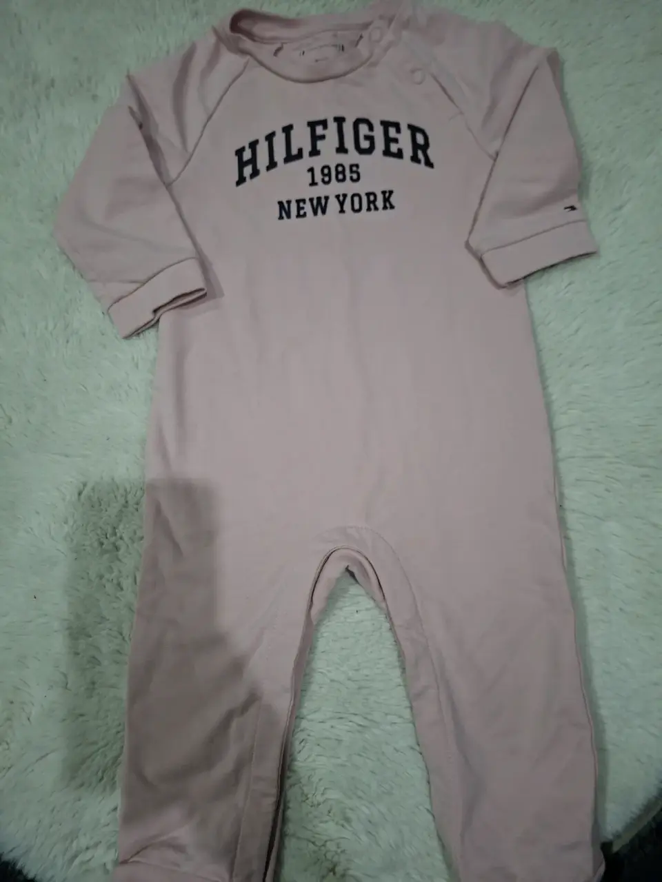Enterito Hilfiger rosa bebé - miniatura 1