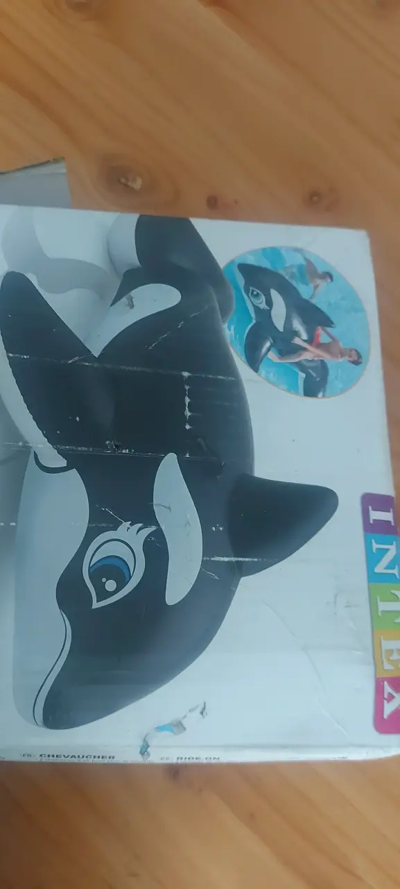 Flotador inflable orca Intex - miniatura 1
