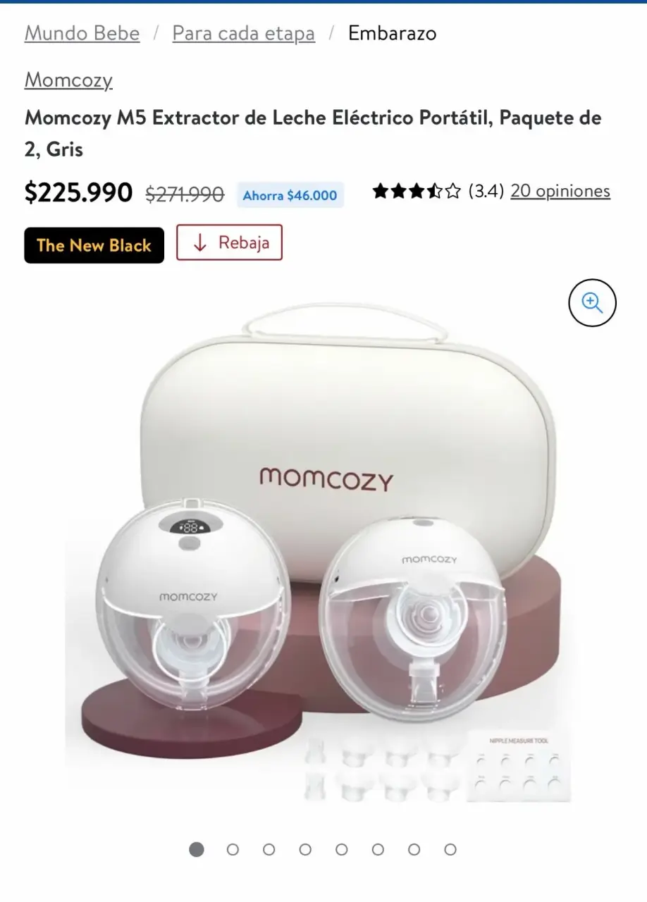Extractor de leche Momcozy M5 - miniatura 4