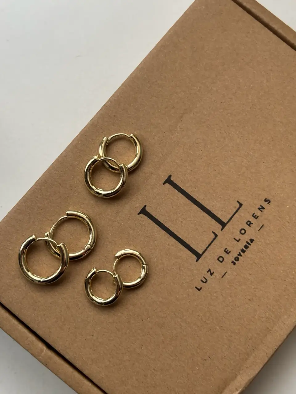Argollas de oro unisex