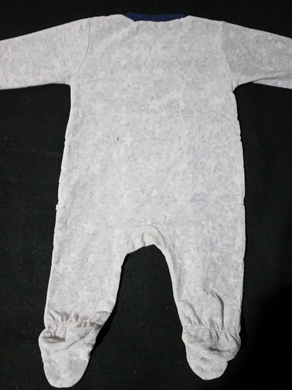 Pijama enterito gris para bebé - miniatura 5