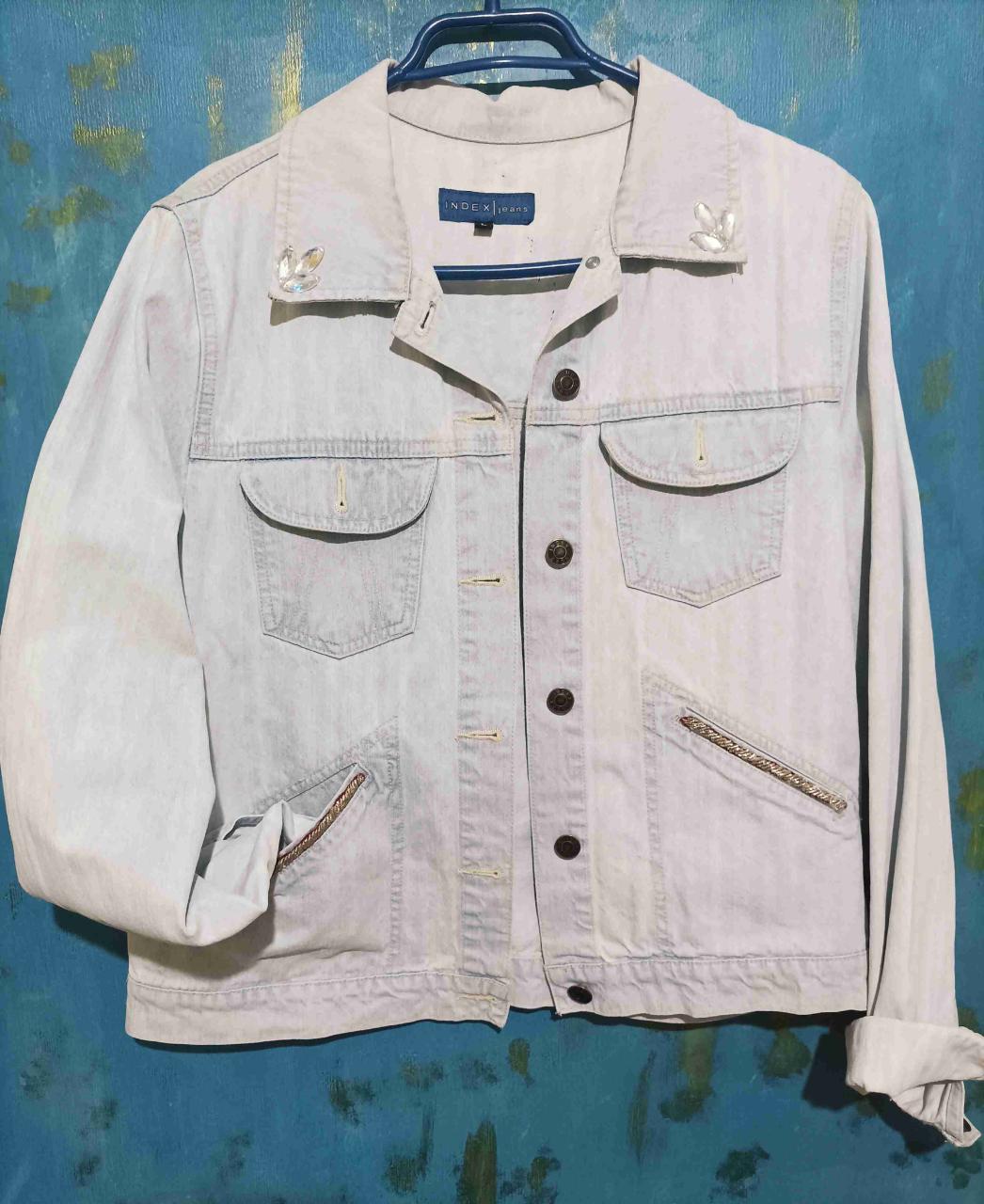 Chaqueta mezclilla con bordado - miniatura 2