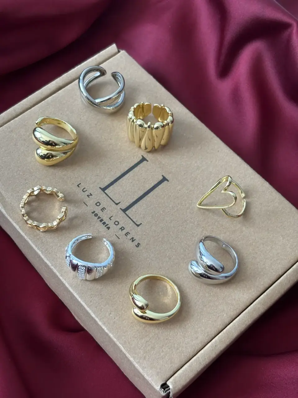 Anillo dorado grueso bañado en oro - miniatura 4