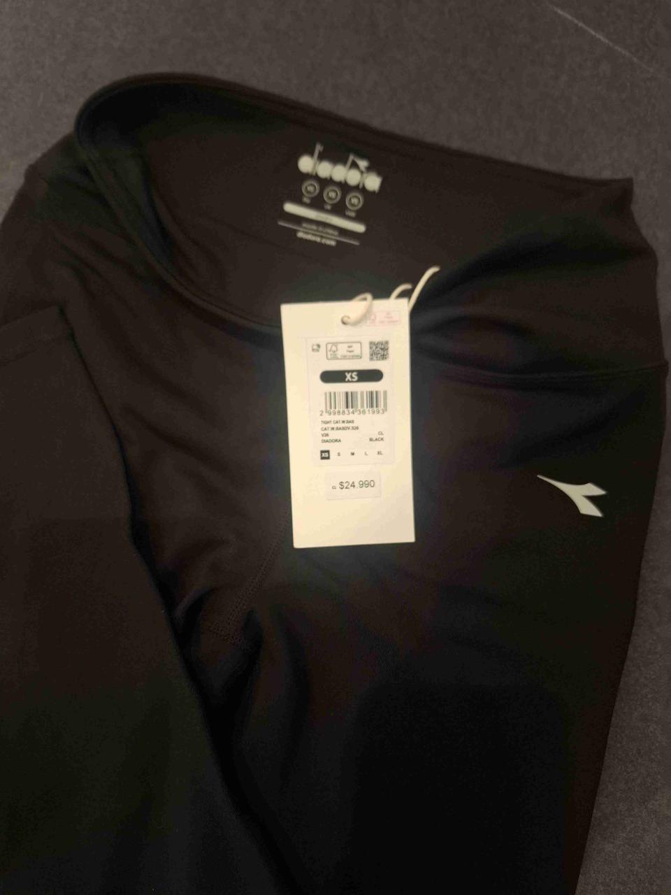 Calzas deportivas negras Diadora