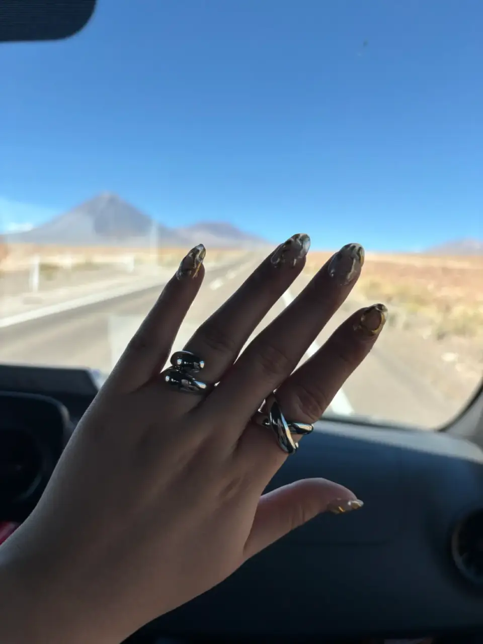Anillo de plata 950 elegante - miniatura 2