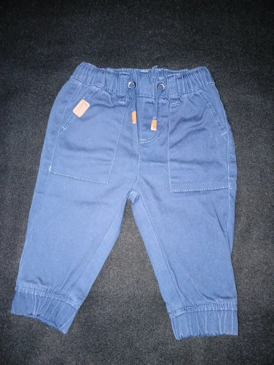 Pantalones azul marino para bebé - miniatura 1